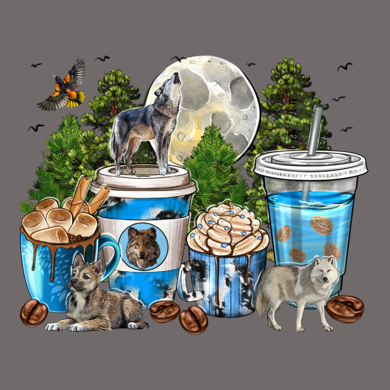 Wolf Coffee Cups Urban Heavy Tee by texasbilliewilder | Teevron