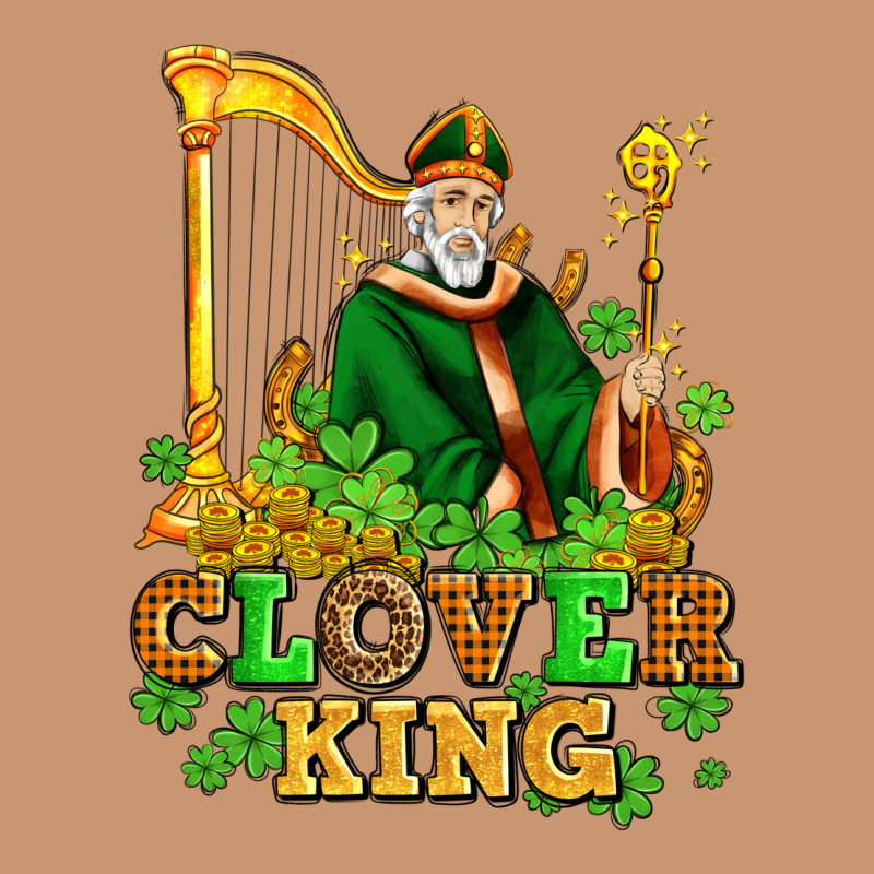 St Patricks Clover King  With Shamrocks Heavyweight Hoodie by AdoDesignShop | Teevron