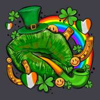 St Patricks Lips With Horseshoe Rainbow And Shamrocks Heavyweight Hoodie | Teevron