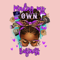 Minding My Own Business Afro Messy Bun Urban Heavy Tee | Teevron