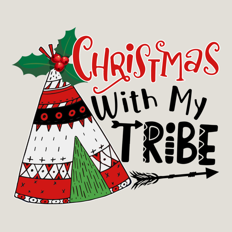 Christmas With My Tribe Boho Heavy Core Tee by CowhideDigitalArt | Teevron