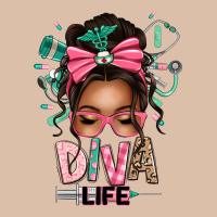 Afro Messy Bun Diva Life Urban Heavy Tee | Teevron