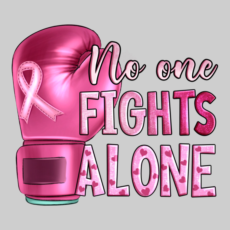 Breast Cancer No One Fights Alone Boxing Premium Tee by Artiststas | Teevron