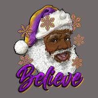 Believe Purple And Gold African American Santa Urban Heavy Tee | Teevron