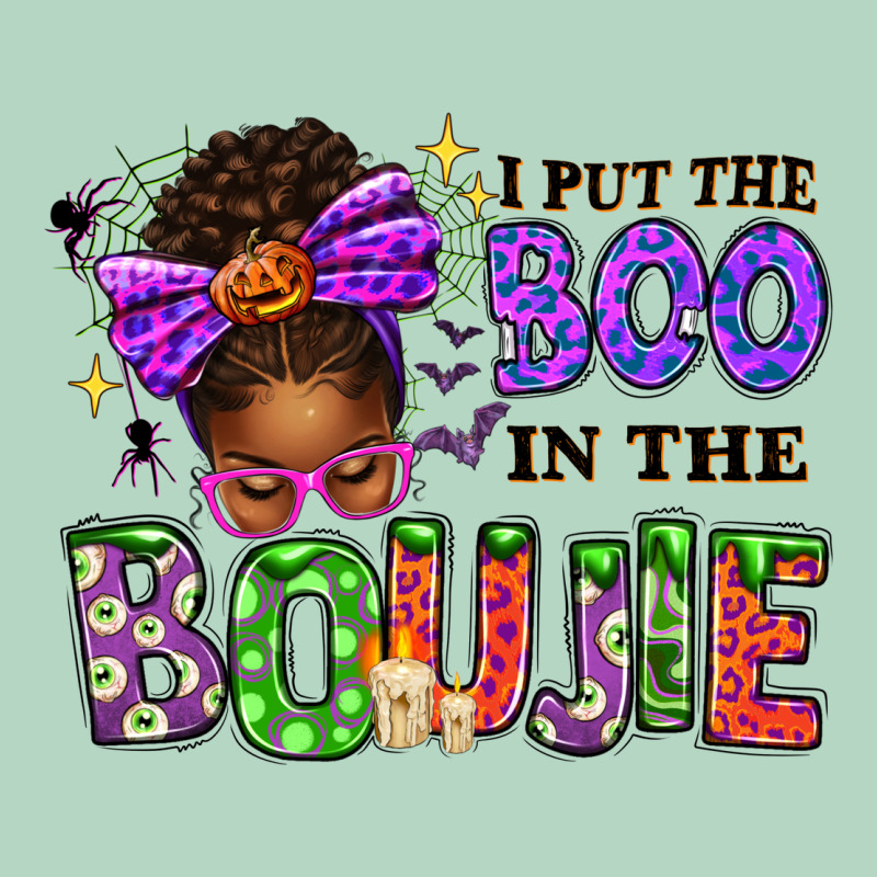 I Put The Boo In The Boujie Messy Bun Classic Tee by texasbilliewilder | Teevron