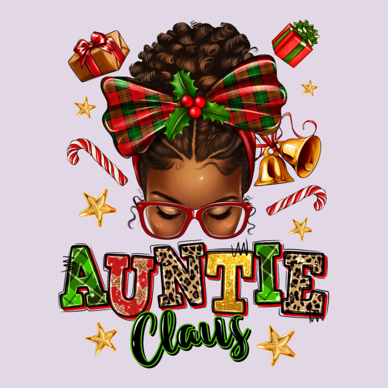 Auntie Claus Afro Messy Bun Classic Tee by texasbilliewilder | Teevron