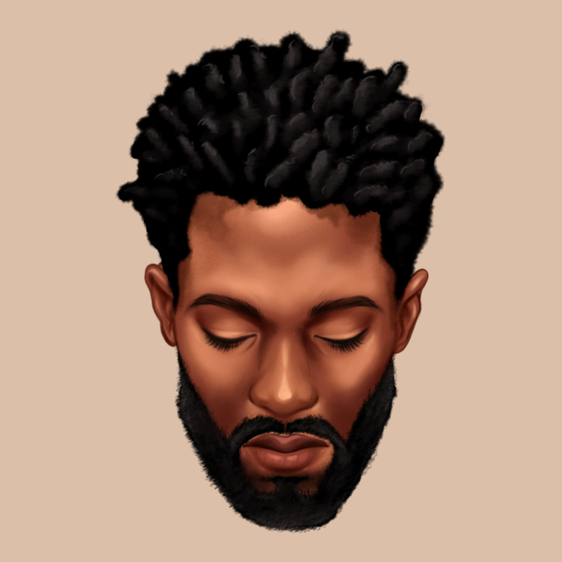 Bearded Black Man Portrait Urban Heavy Tee by texasbilliewilder | Teevron