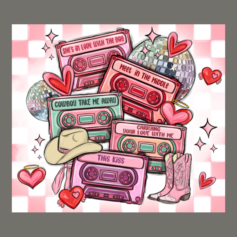 Valentine's Day Cassette Tapes Premium Hoodie by MaliasSmallBusiness | Teevron