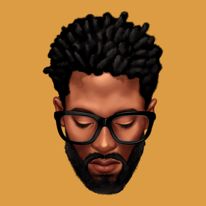 Bearded Black Man Portrait Urban Heavy Tee by texasbilliewilder | Teevron