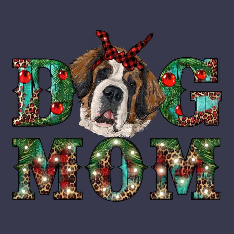 Christmas St. Bernard Dog Mom Long Sleeve Tee by RanaPortraitStore | Teevron