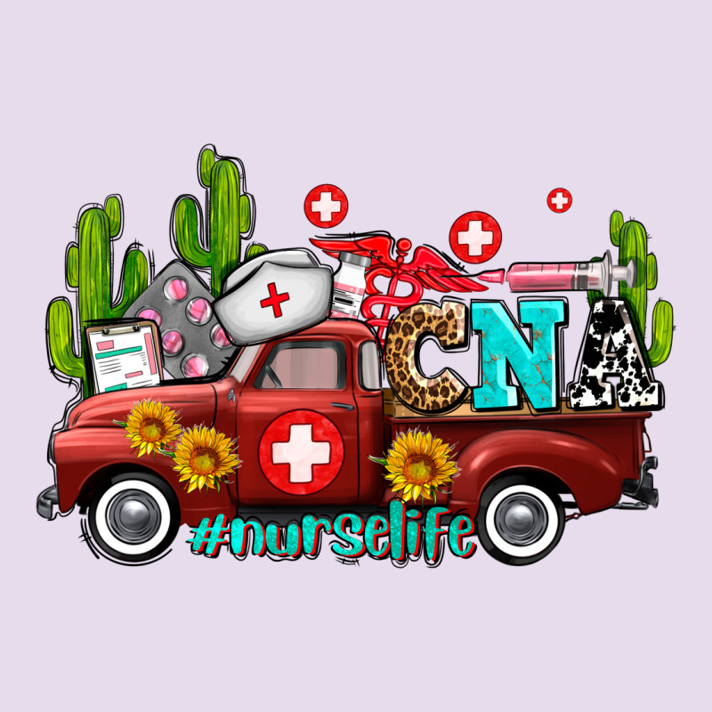 Cna Nurse Truck With Cactus And Sunflowers Premium Hoodie by AdoDesignShop | Teevron