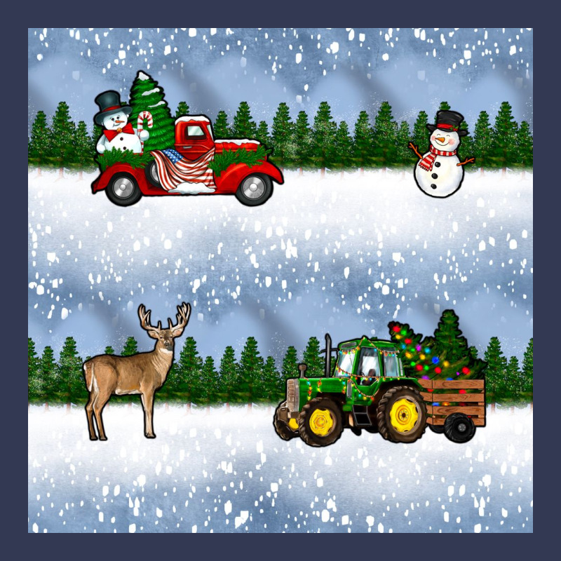 Christmas Snow Truck Seamless Pattern Heavyweight Hoodie by BundleAndBundleShop | Teevron