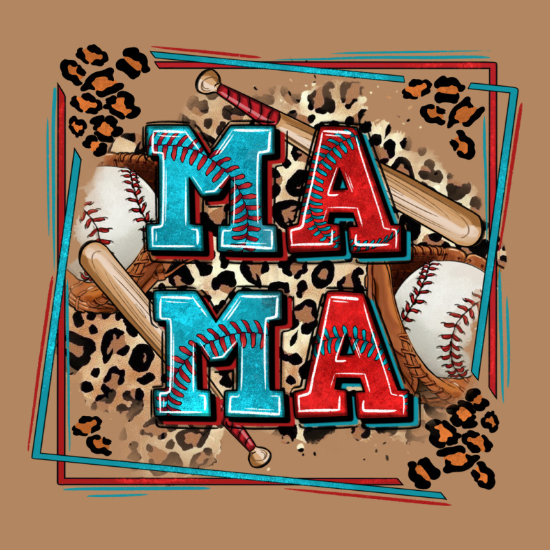 Baseball Mama With Leopard Long Sleeve Tee by Zillion Design Studio | Teevron