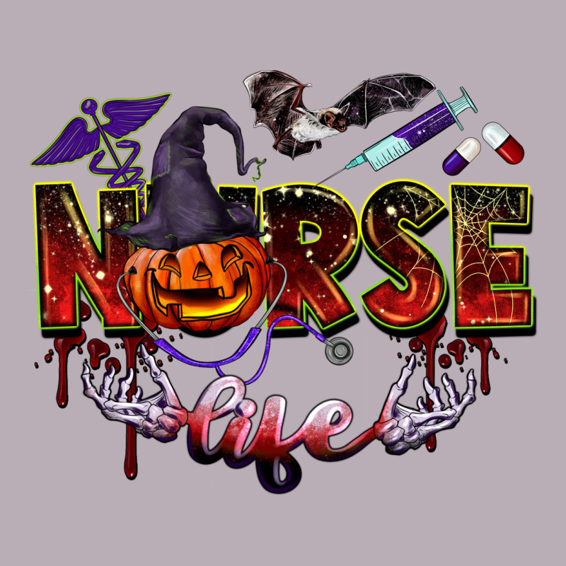 Halloween Nurse Life Vintage Tee by BarkalooDesign | Teevron