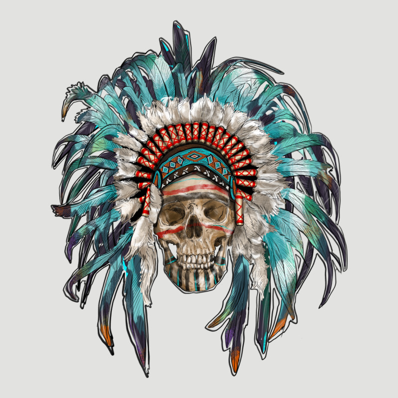 Indian Headdress With Native American Skull Classic Tee by RanaPortraitStore | Teevron
