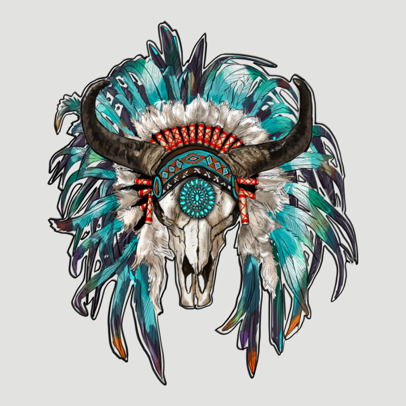 Indian Headdress With Bull Skull Classic Tee by RanaPortraitStore | Teevron