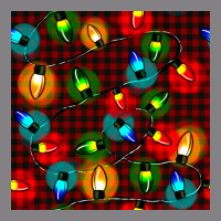 Christmas Lights Seamless Pattern Heavyweight Hoodie | Teevron