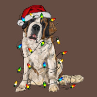 Saint Bernard With Christmas Lights Long Sleeve Tee | Teevron