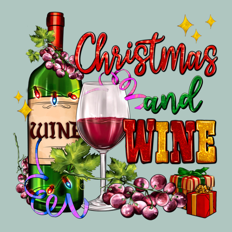 Christmas And Wine Premium Sweatshirt by AdoDesignShop | Teevron