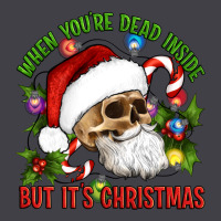 When You're Dead Inside But It's Christmas Hippie Skeleton Santa Heavyweight Hoodie | Teevron