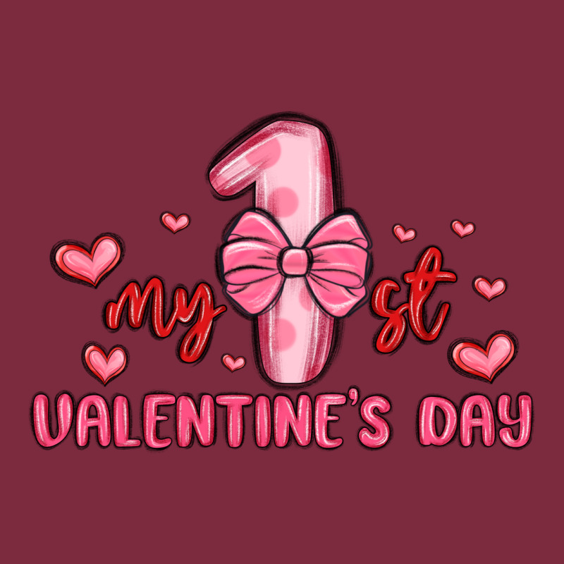 My First Valentines Day Premium Hoodie by MaliasSmallBusiness | Teevron