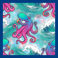Ocean Waves Octopus Seamless Pattern Premium Sweatshirt | Teevron