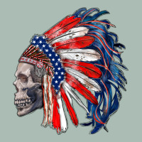 American Indian Headdress With Skull Classic Tee | Teevron