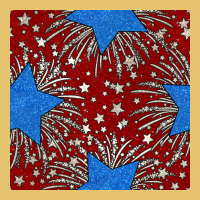 Glitter 4th Of July Seamless Pattern Premium Sweatshirt | Teevron