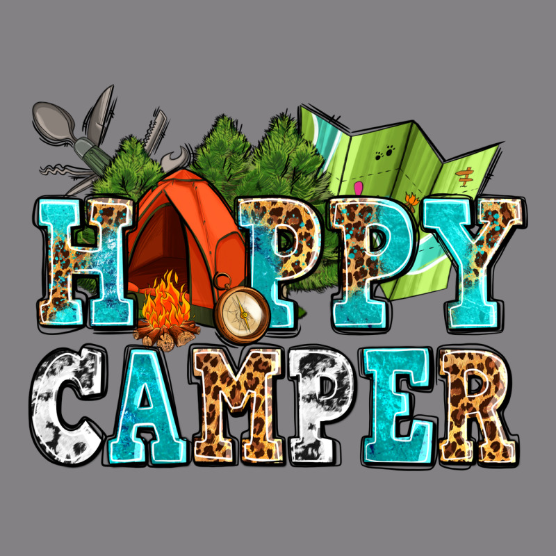 Happy Camper With Trees And Map Heavyweight Hoodie by AdoDesignShop | Teevron