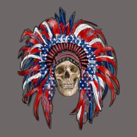 American Flag Indian Headdress With Skull Classic Tee | Teevron