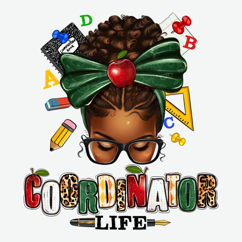 Educational Coordinator Life Afro Messy Bun Urban Heavy Tee by texasbilliewilder | Teevron