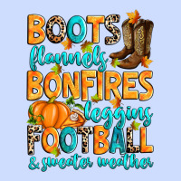 Boots Flannels Bonfires Leggins American Football Urban Heavy Tee | Teevron