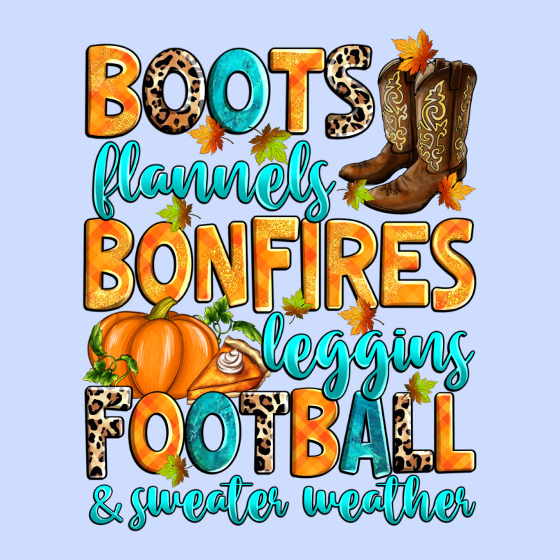 Boots Flannels Bonfires Leggins American Football Urban Heavy Tee by RanaPortraitStore | Teevron