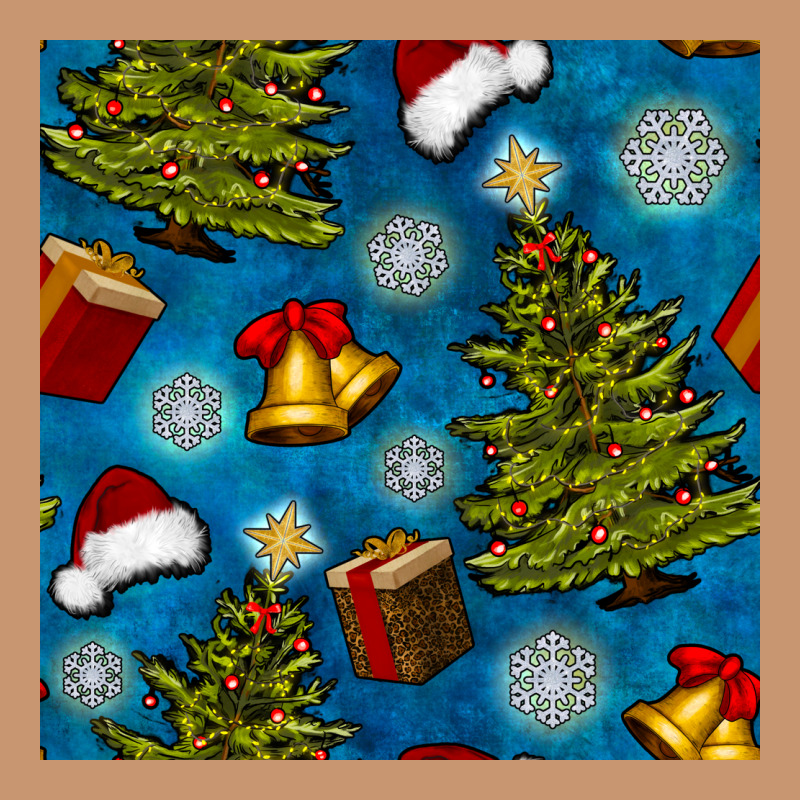 Christmas Trees And Bells Seamless Pattern Heavyweight Hoodie by BundleAndBundleShop | Teevron