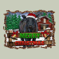Merry Christmas Black Angus Cattle And Farm Long Sleeve Tee | Teevron