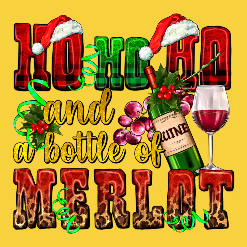 Ho Ho Ho And A Bottle Of Merlot Premium Sweatshirt by AdoDesignShop | Teevron