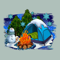 Winter Camping With Camp Fire Heavyweight Hoodie | Teevron