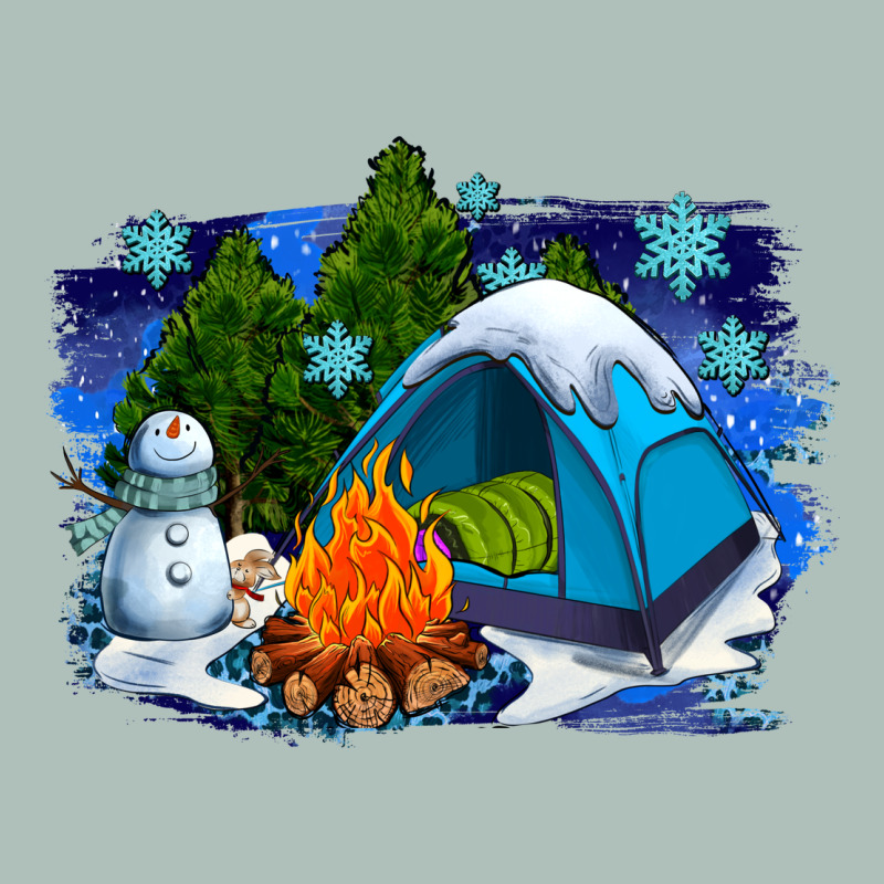 Winter Camping With Camp Fire Heavyweight Hoodie by AdoDesignShop | Teevron