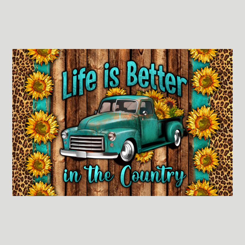 Life Is Better In The Country Skinny Metal Can Holder Zipper Hoodie by HRA Design Shop | Teevron