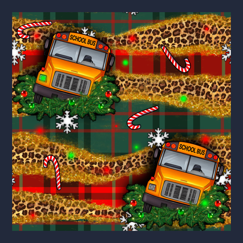Christmas School Bus Seamless Pattern Premium Sweatshirt by BundleAndBundleShop | Teevron