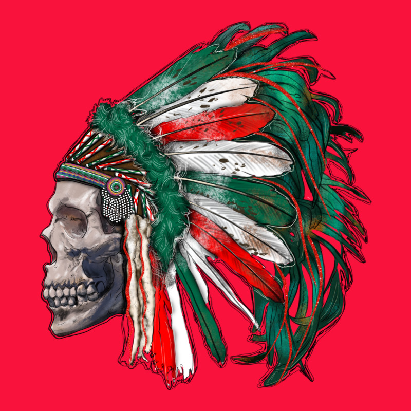 Mexican Indian Headdress With Skull Classic Tee by RanaPortraitStore | Teevron