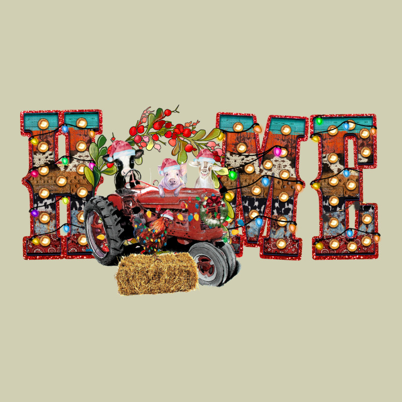Home Christmas Farm Animals Heavy Core Tee by CowhideDigitalArt | Teevron