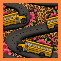 Flower Leopard School Bus Seamless Pattern Premium Sweatshirt | Teevron