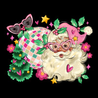 Pink Santa And Disco Ball With Christmas Tree Urban Hoodie | Teevron