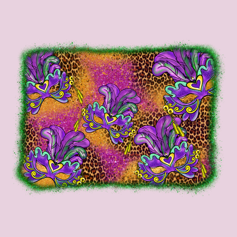 Mardi Gras Mask Background Ladies Tee by BarkalooDesign | Teevron