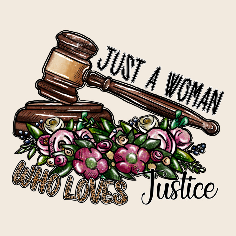 Just A Woman Who Loves Justice Zipper Hoodie by SublimationCraftShop | Teevron