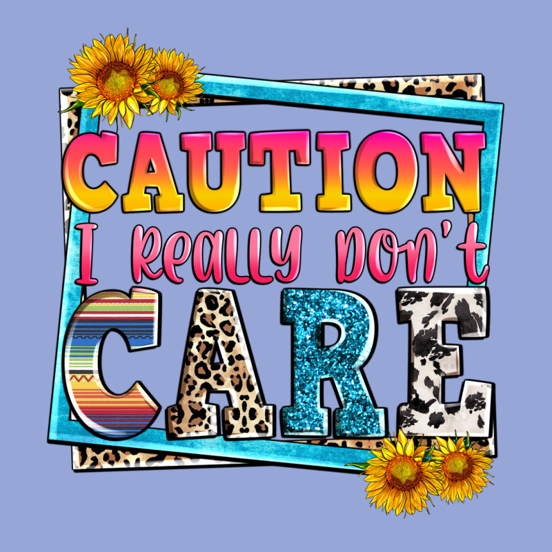 Caution I Really Don't Care Classic Tee by Zillion Design Studio | Teevron