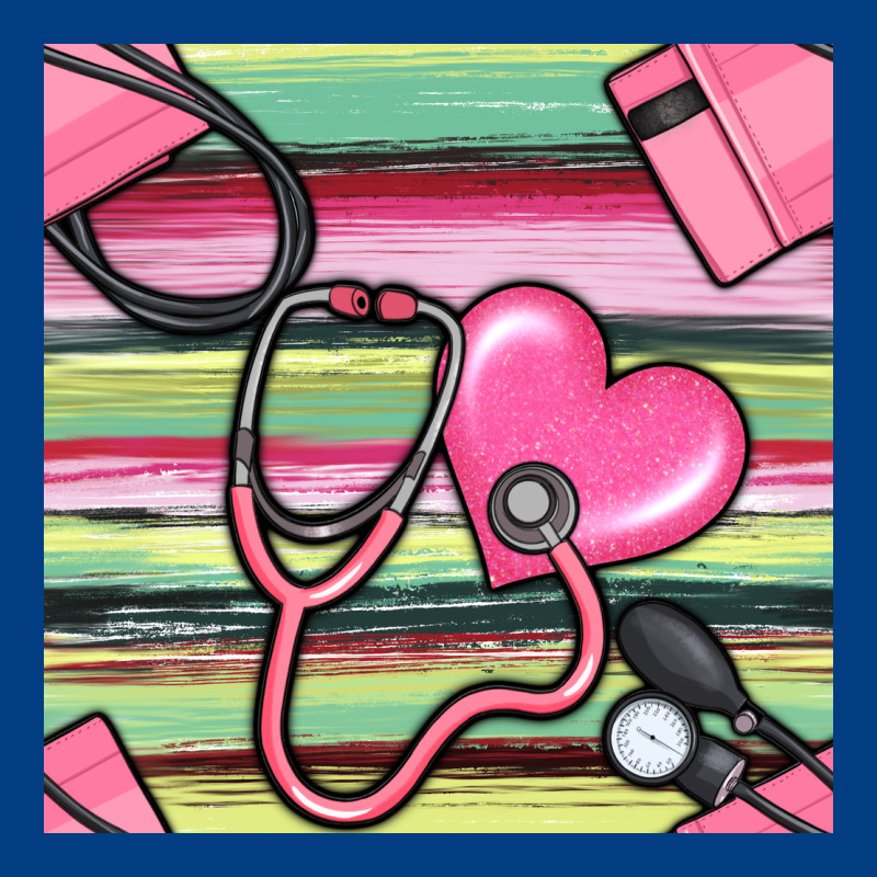 Nurse Stethoscope Seamless Pattern Premium Sweatshirt by BundleAndBundleShop | Teevron