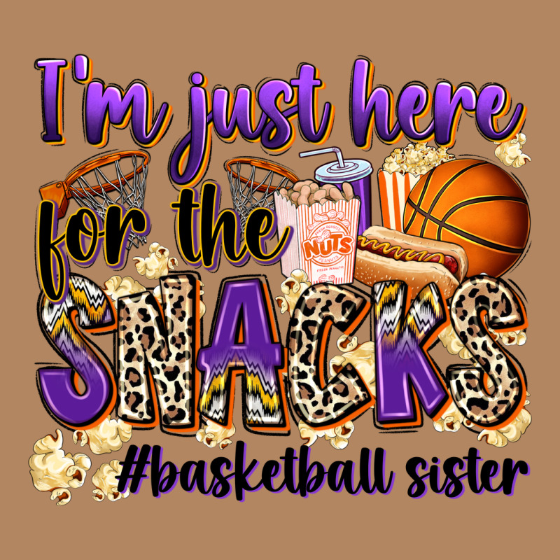 I'm Just Here For The Snacks #basketball Sister Long Sleeve Tee by Zillion Design Studio | Teevron