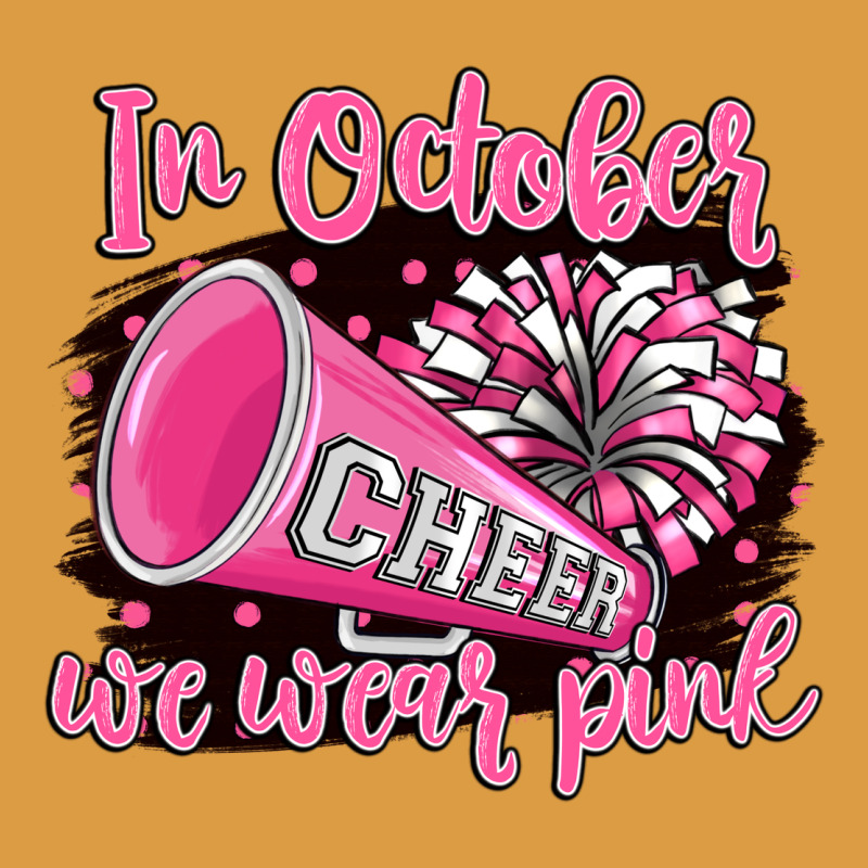 In October We Wear Pink Cheer Urban Heavy Tee by BarkalooDesign | Teevron